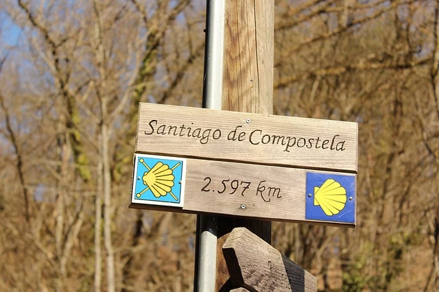 Pot vodi tudi iz Santiaga de Compostela.